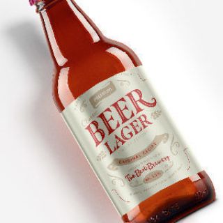 beer label brown bottle