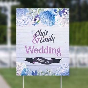 22x28 inch custom yard signs 22x28 inch beautiful full color yard sign h-frame on lawn