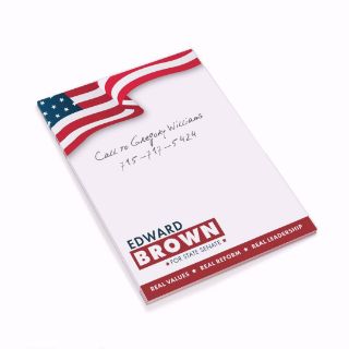 Notepad 4.25 by 5.5 campaign kit political