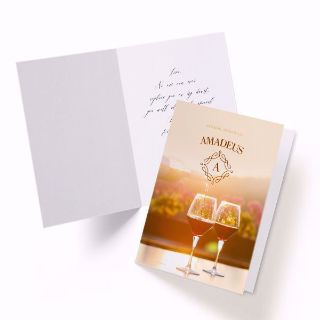 4.25" x 5.5" Greeting Card inside outside view
